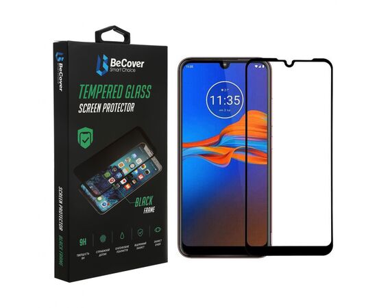 Стекло защитное BeCover Motorola Moto E6i Black (706654)