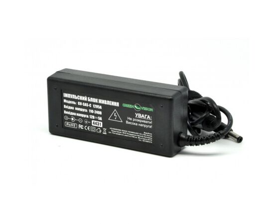 Блок питания для систем видеонаблюдения Greenvision GV-SAS-C 12V5A (60W) (4431)