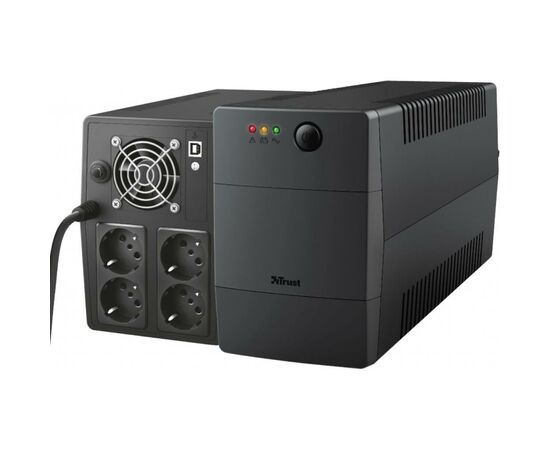 Источник бесперебойного питания Trust Paxxon 1000VA UPS 4 Outlets (23504_TRUST), изображение 5 Источник бесперебойного питания Trust Paxxon 1000VA UPS 4 Outlets (23504_TRUST), изображение 5
