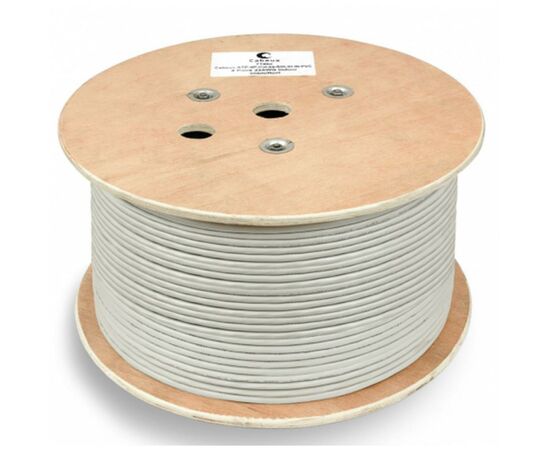 Кабель мережевий ЗЗКМ FTP 500м 4*2*23AWG[0,57] мідь[СU] Cat 6, внутрішній [PVC] (70811)