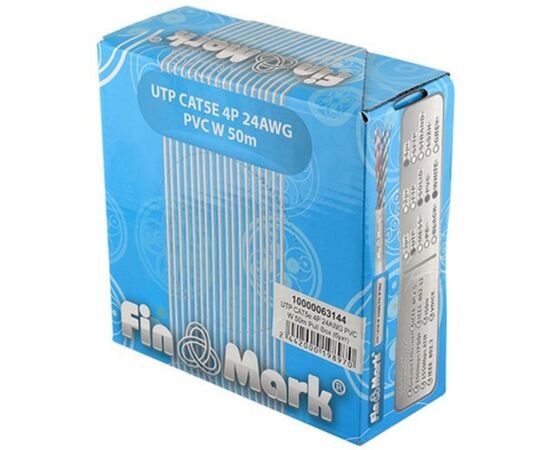 Кабель мережевий FinMark UTP 305м CAT5e 4P 24AWG PVC W Pull Box (049449), зображення 2 Кабель мережевий FinMark UTP 305м CAT5e 4P 24AWG PVC W Pull Box (049449), зображення 2