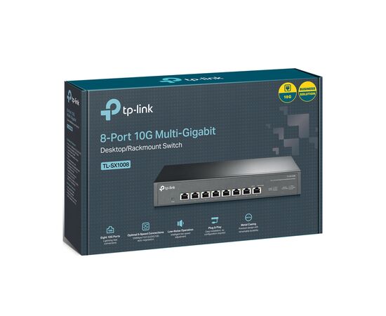 Коммутатор сетевой TP-Link TL-SX1008, изображение 5 Коммутатор сетевой TP-Link TL-SX1008, изображение 5