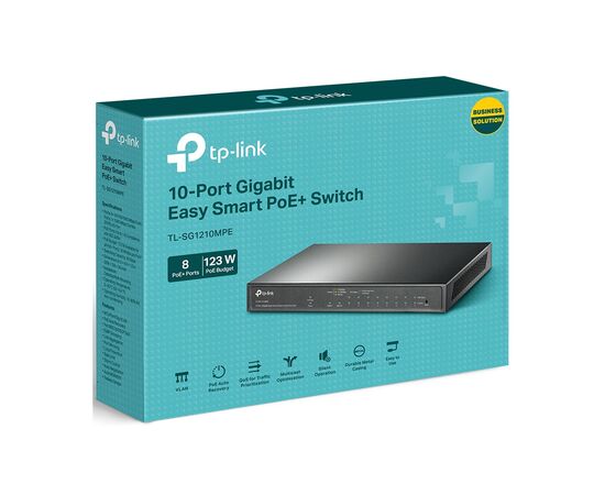 Коммутатор сетевой TP-Link TL-SG1210MPE, изображение 4 Коммутатор сетевой TP-Link TL-SG1210MPE, изображение 4