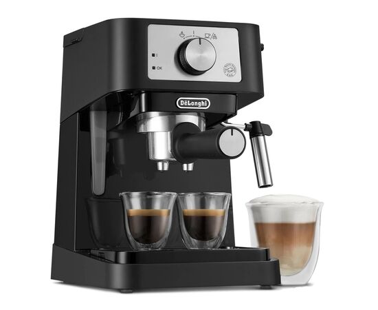 Рожковая кофеварка эспрессо DeLonghi EC260BK, изображение 2 Рожковая кофеварка эспрессо DeLonghi EC260BK, изображение 2