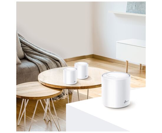 Точка доступу Wi-Fi TP-Link DECO X60 2PK AX3000 1xGE LAN 1xGE WAN MU-MIMO OFDMA MESH (DECO-X60-2-PACK), зображення 5 Точка доступу Wi-Fi TP-Link DECO X60 2PK AX3000 1xGE LAN 1xGE WAN MU-MIMO OFDMA MESH (DECO-X60-2-PACK), зображення 5