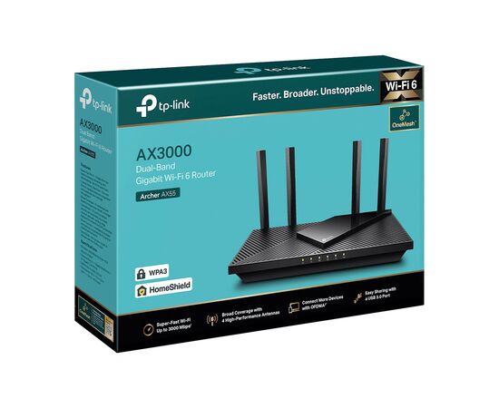 Маршрутизатор TP-Link ARCHER AX55 (ARCHER-AX55), изображение 6 Маршрутизатор TP-Link ARCHER AX55 (ARCHER-AX55), изображение 6