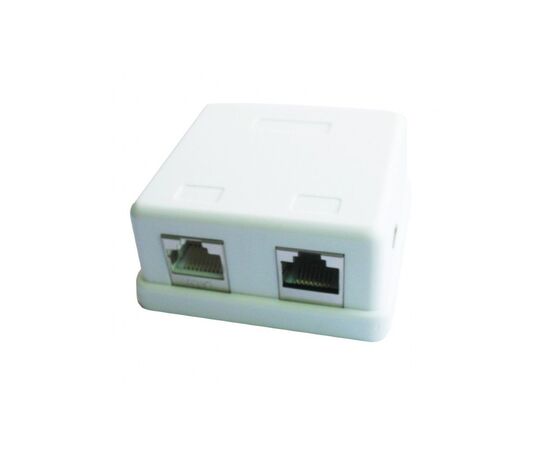 Компьютерная розетка Cablexpert RJ45x2 FTP, cat.5e (NCAC-HS-SMB2)