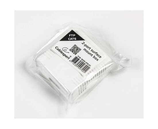 Компьютерная розетка Cablexpert RJ45x2 FTP, cat.6 (NCAC-2F6-01), изображение 4 Компьютерная розетка Cablexpert RJ45x2 FTP, cat.6 (NCAC-2F6-01), изображение 4