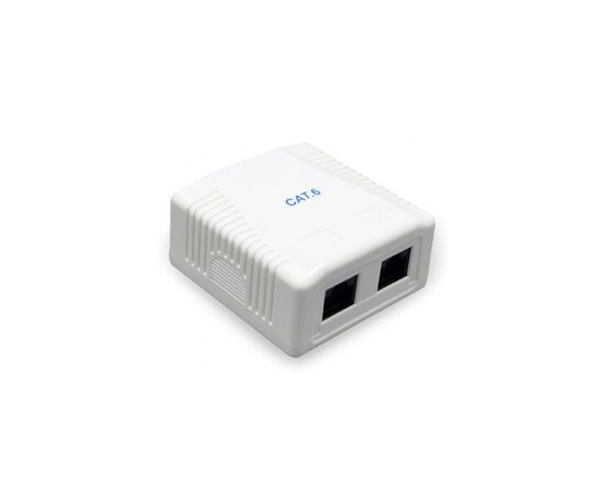Комп'ютерна розетка Cablexpert RJ45x2 FTP, cat.6 (NCAC-2F6-01)