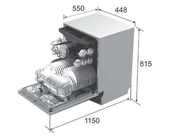 Посудомоечная машина Pyramida DWN 4510, изображение 4 Посудомоечная машина Pyramida DWN 4510, изображение 4