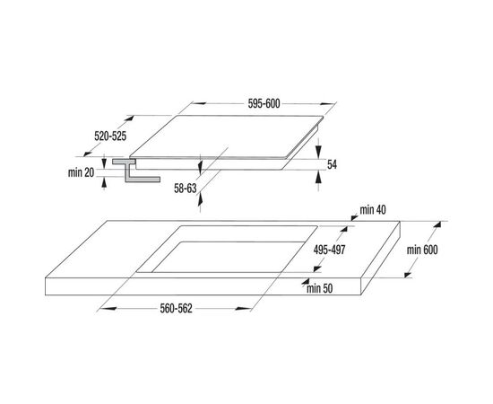 Варочная поверхность Gorenje IT640BCSC, изображение 5 Варочная поверхность Gorenje IT640BCSC, изображение 5