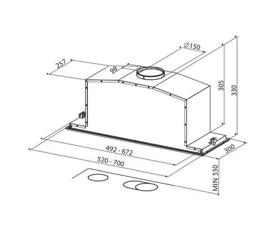 Вытяжка кухонная Faber INCA LUX EV8 X/WH A52, изображение 3
