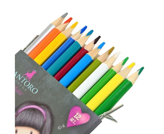 Карандаши цветные Yes Santoro Little Song двухцвет. 12 шт (290565), изображение 2 Карандаши цветные Yes Santoro Little Song двухцвет. 12 шт (290565), изображение 2