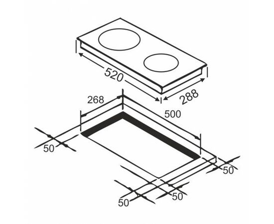 Варочная поверхность Grunhelm GPC 623 B, изображение 2 Варочная поверхность Grunhelm GPC 623 B, изображение 2