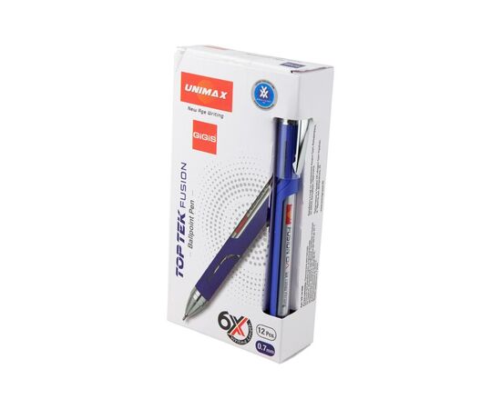 Ручка шариковая Unimax Top Tek Fusion 10000, синяя (UX-10 000-02), изображение 3 Ручка шариковая Unimax Top Tek Fusion 10000, синяя (UX-10 000-02), изображение 3