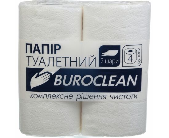 Туалетная бумага Buroclean белая 4 рулона (4823078910554)