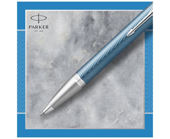 Ручка шариковая Parker IM 17 Premium Blue Grey CT BP (24 932), изображение 4 Ручка шариковая Parker IM 17 Premium Blue Grey CT BP (24 932), изображение 4
