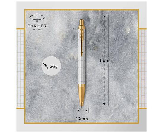 Ручка шариковая Parker IM 17 Premium Pearl GT BP (24 732), изображение 3 Ручка шариковая Parker IM 17 Premium Pearl GT BP (24 732), изображение 3