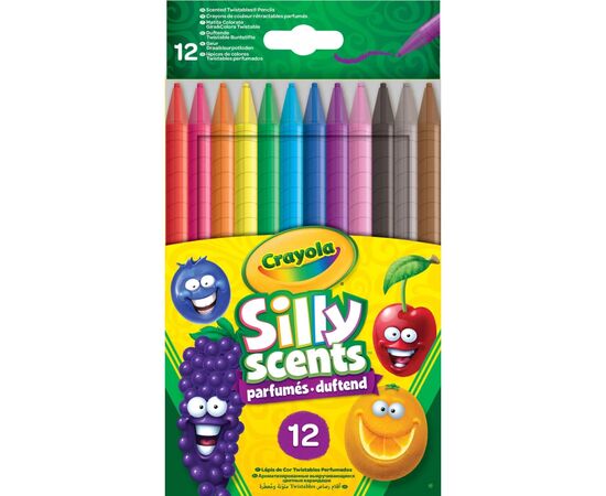 Олівці кольорові Crayola Silly Scents Твістщо викручуються (washable) з ароматом, 12 (256357.024)