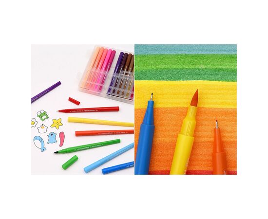 Художественный маркер KACO набор ARTIST Double Tips Pen 36 Colors (K1037), изображение 4 Художественный маркер KACO набор ARTIST Double Tips Pen 36 Colors (K1037), изображение 4