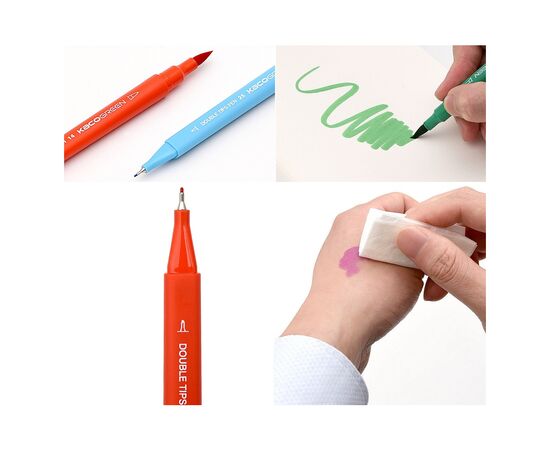 Художественный маркер KACO набор ARTIST Double Tips Pen 36 Colors (K1037), изображение 5 Художественный маркер KACO набор ARTIST Double Tips Pen 36 Colors (K1037), изображение 5