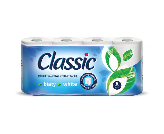 Туалетная бумага Velvet Classic Белая 2 слоя 8 рулонов 144 отрыва (5901478999047)