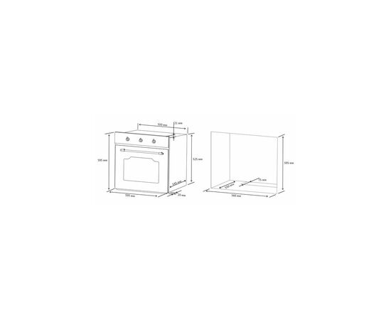 Духовой шкаф Eleyus SELENA 6006 BL+RB, изображение 9 Духовой шкаф Eleyus SELENA 6006 BL+RB, изображение 9
