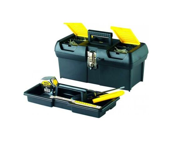 Ящик для инструментов Stanley Серия 2000, 16(411x199x185мм) (1-92-065), изображение 2 Ящик для инструментов Stanley Серия 2000, 16(411x199x185мм) (1-92-065), изображение 2