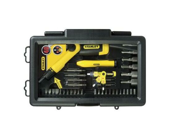 Отвертка Stanley Pistol Grip Ratchet с храповым механ., 36 вставк. (0-63-038), изображение 7