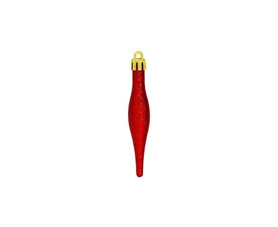 Елочная игрушка Jumi Сосульки 18 шт (9,5 см) красные (5900410690691), изображение 3 Елочная игрушка Jumi Сосульки 18 шт (9,5 см) красные (5900410690691), изображение 3