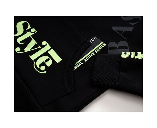 Кофта Breeze худи с капюшоном (16460-134B-black), изображение 4 Кофта Breeze худи с капюшоном (16460-134B-black), изображение 4