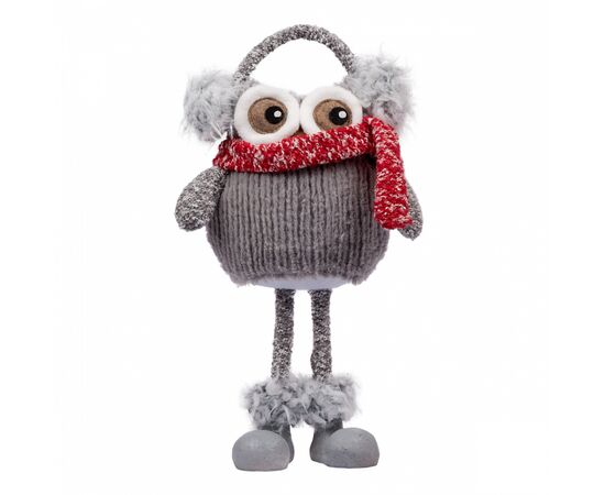 Новогодняя фигурка Novogod`ko Сова в наушниках, 30 см (974008)