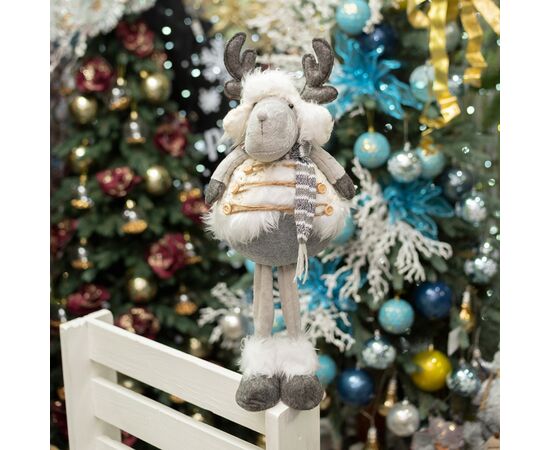 Новогодняя фигурка YES! Fun Олень новогодний, 45 см, белый (973610), изображение 2 Новогодняя фигурка YES! Fun Олень новогодний, 45 см, белый (973610), изображение 2