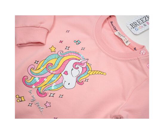 Кофта Breeze с единорогом (16782-92G-pink), изображение 3 Кофта Breeze с единорогом (16782-92G-pink), изображение 3