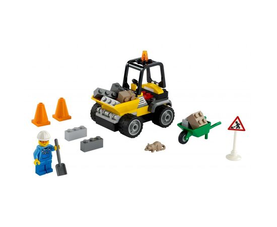 Конструктор LEGO City Great Vehicles Пикап для дорожных работ 58 деталей (60284), изображение 2 Конструктор LEGO City Great Vehicles Пикап для дорожных работ 58 деталей (60284), изображение 2
