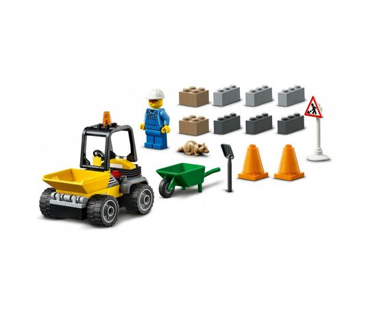 Конструктор LEGO City Great Vehicles Пикап для дорожных работ 58 деталей (60284), изображение 4 Конструктор LEGO City Great Vehicles Пикап для дорожных работ 58 деталей (60284), изображение 4