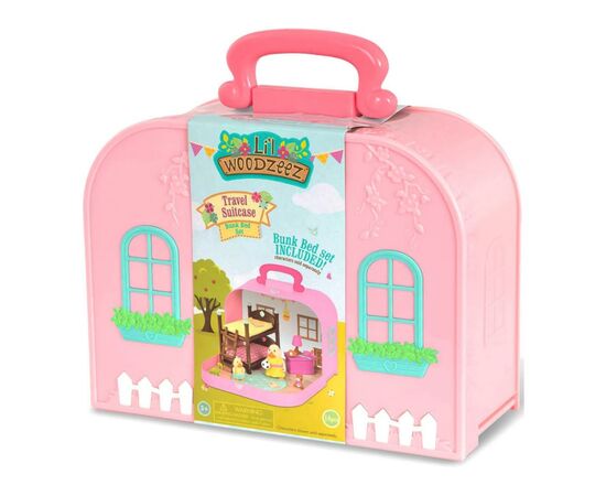 Игровой набор Li'l Woodzeez Кейс розовый, Двухэтажная кровать с аксессуарами (WZ6597Z), изображение 4 Игровой набор Li'l Woodzeez Кейс розовый, Двухэтажная кровать с аксессуарами (WZ6597Z), изображение 4