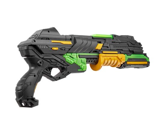 Игрушечное оружие ZIPP Toys Бластер + 14 патронов, жёлтый (FJ1054), изображение 4 Игрушечное оружие ZIPP Toys Бластер + 14 патронов, жёлтый (FJ1054), изображение 4