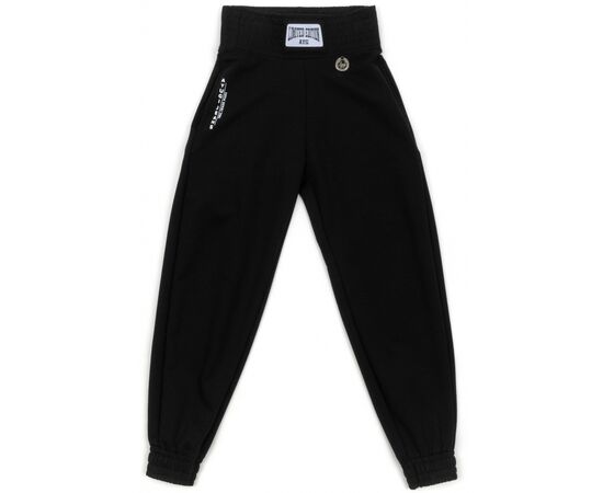 Штани дитячі A-Yugi на манжетах (7047-164G-black)