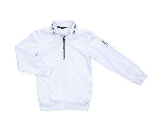 Футболка детская Blueland поло с длинным рукавом (10783-116B-white)