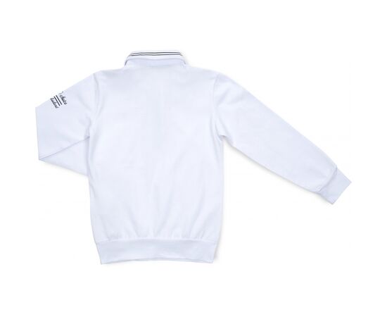 Футболка детская Blueland поло с длинным рукавом (10783-128B-white), изображение 2 Футболка детская Blueland поло с длинным рукавом (10783-128B-white), изображение 2