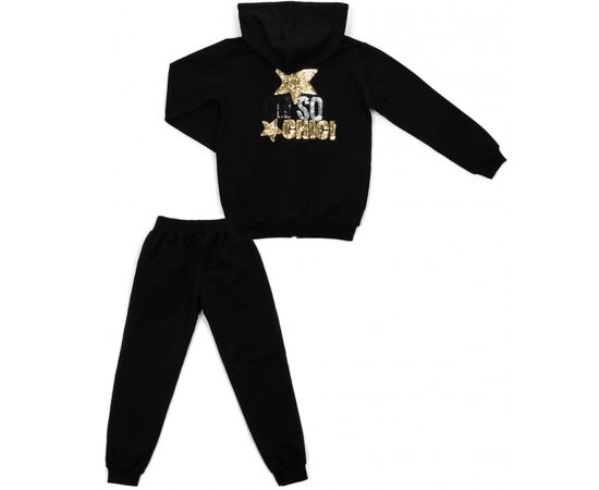 Спортивный костюм Breeze с пайетками (13097-164G-black), изображение 4 Спортивный костюм Breeze с пайетками (13097-164G-black), изображение 4