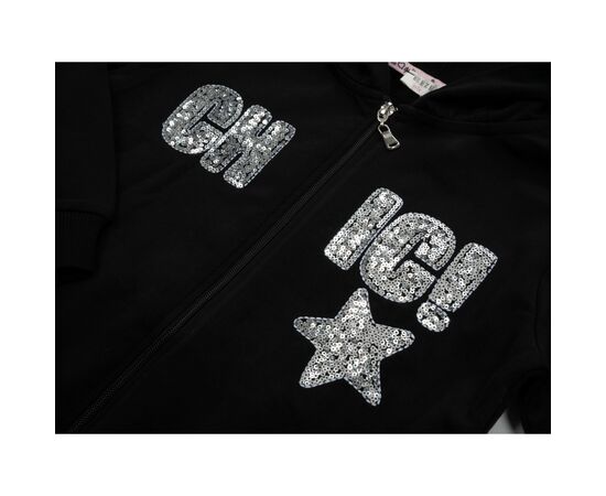 Спортивный костюм Breeze с пайетками (13097-164G-black), изображение 7 Спортивный костюм Breeze с пайетками (13097-164G-black), изображение 7