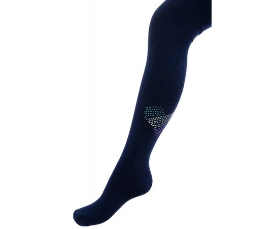 Колготки BNM с сердцем из страз (M0C0302-2032-13G-blue)