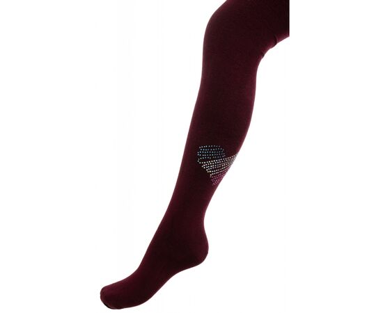 Колготки BNM с сердцем из страз (M0C0302-2032-13G-red)