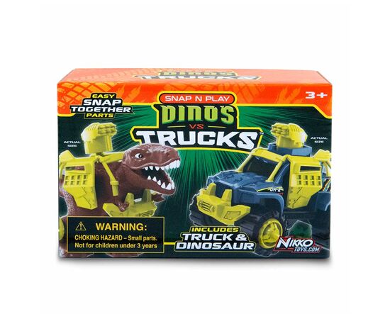 Игровой набор Road Rippers машинка и коричневый тиранозавр (20072), изображение 2 Игровой набор Road Rippers машинка и коричневый тиранозавр (20072), изображение 2