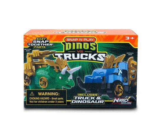 Ігровий набір Road Rippers машинка і зелений трицератопс (20074), зображення 2