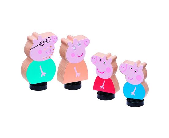 Игровой набор Peppa деревянный Семья Пеппи (07628), изображение 2 Игровой набор Peppa деревянный Семья Пеппи (07628), изображение 2