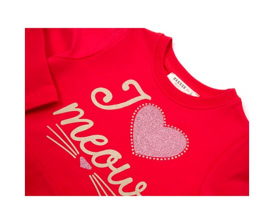 Платье Breeze "I LOVE MEOW" (13463-110G-coral), изображение 3 Платье Breeze "I LOVE MEOW" (13463-110G-coral), изображение 3