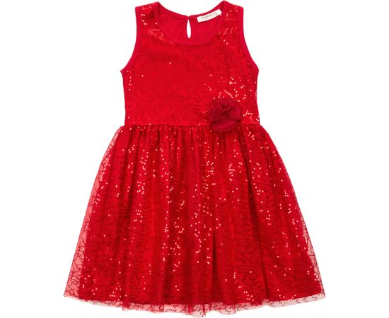 Платье Breeze праздничное с пайетками (12740-140G-red)